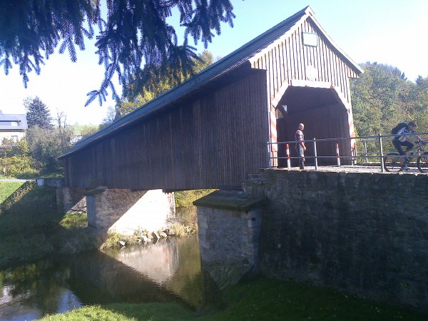 historische brücke in hohenfichte bei augustusburg