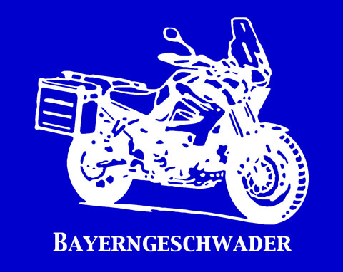 Weiß auf Blau