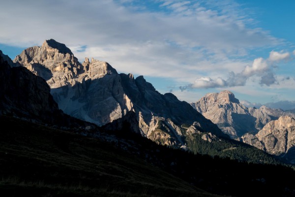 Abends auf dem Passo Giau