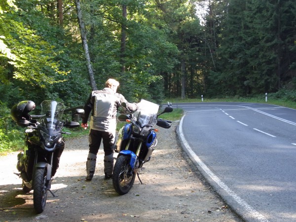 kurze pause im kurvenparadies bei hohnstein...