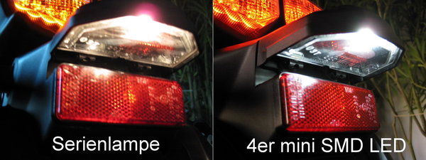 LED Rücklicht - Vorher - Nachher