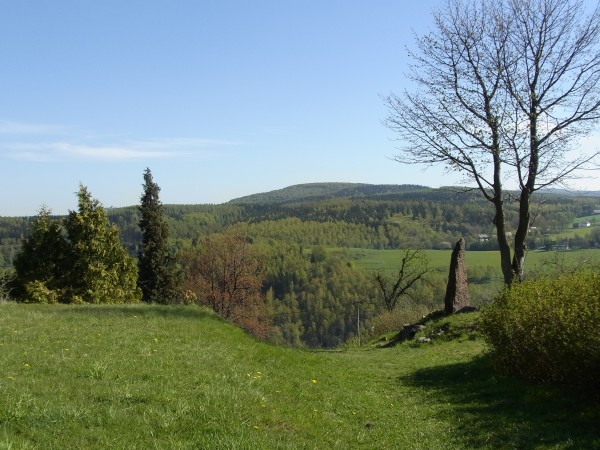 und nochmal, rechts im Bild am Baum ein Menhir??