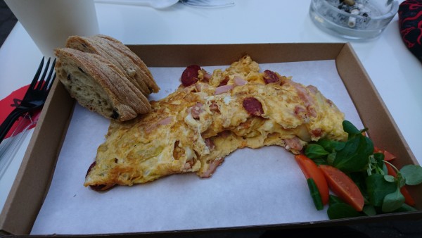 Frühstück mal in der Pappe