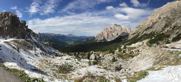 Oben am Passo di Valparola