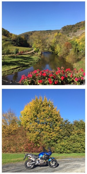 Oben der schöne Fluss Ahr und unten irgendwo im Westerwald