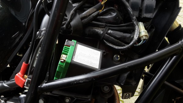 Lithium Batterie mit SW-Motech Sturzbügel