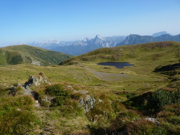 Oberhalb des Wendepunktes am Monte Paularo,<br />rechts klein im Bild meine ST