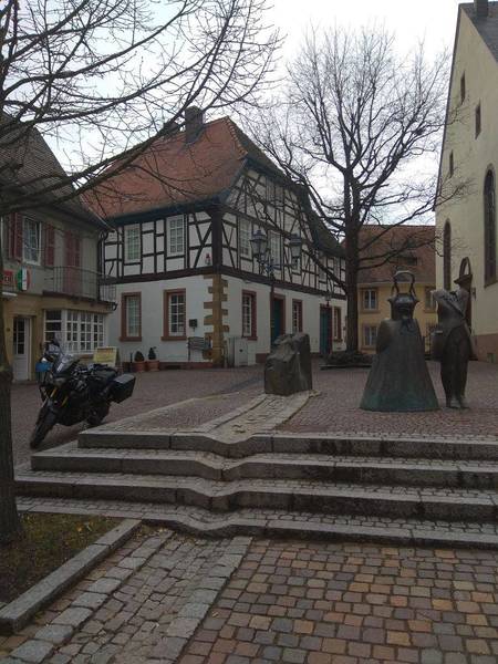 Eisdiele in Rockenhausen. Spagettieis musste sein