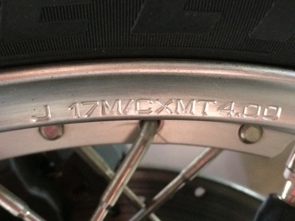 Hintere Felge Yamaha