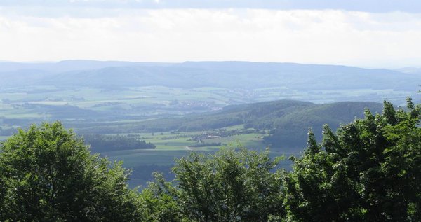 Blick vom Meißner Richtung Osten