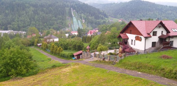 der Weg hoch zur Schlafgelegenheit