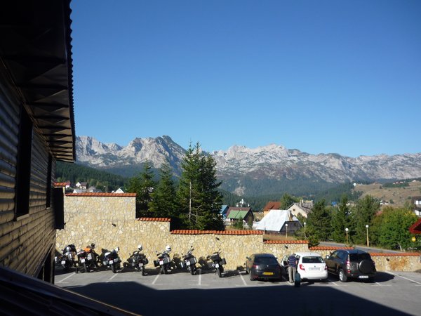 Blick aus dem Hotelfenster