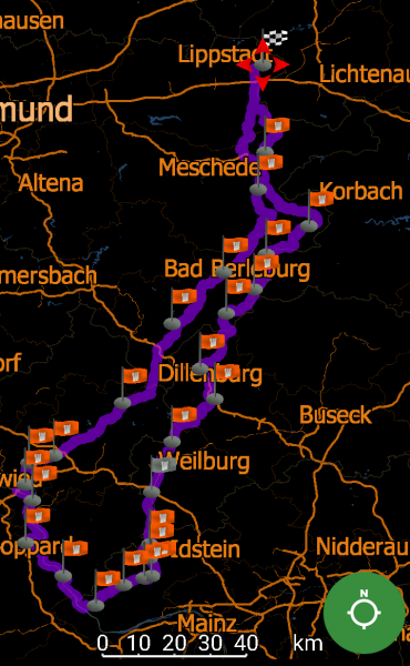 581 km