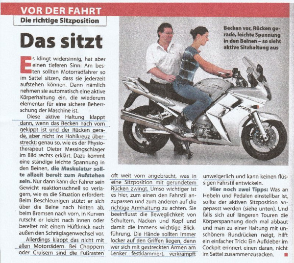 Sitzposition