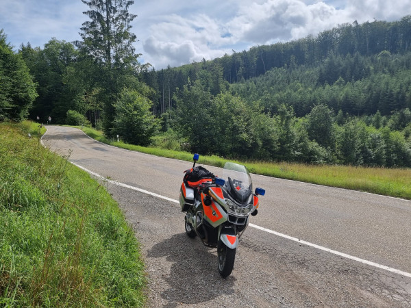 Das Dienstfahrzeug des Kollegen